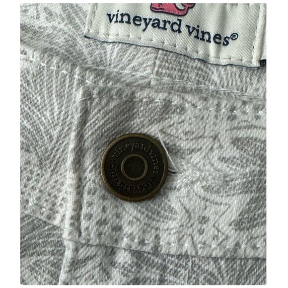 Vineyard Vines White Flower Eyelet Printed Skinny Jeans Stretch Denim Womens 4 - Picture 5 of 8